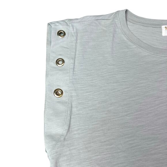 Nation LTD Oran Grommet Muscle Tee Pumice Tan Size Large - Picture 6 of 9